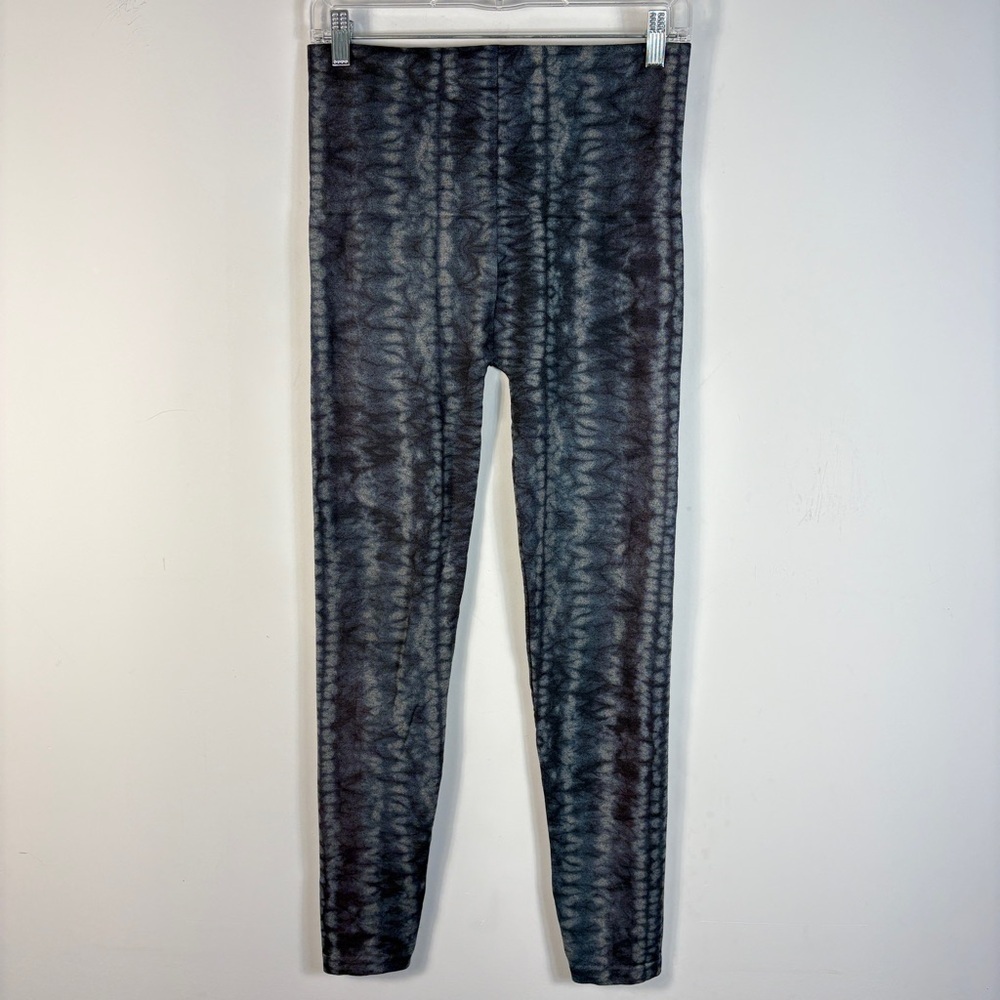 ❤️M. Rena Tummy Tuck Seamless Leggings One Size Grey Viscose Blend Stretch